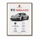 Porsche 911 Targa GTS Statistics Wall Art