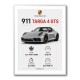 Porsche 911 Targa GTS Statistics Wall Art
