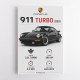 Porsche 911 Turbo Classic Car Wall Art