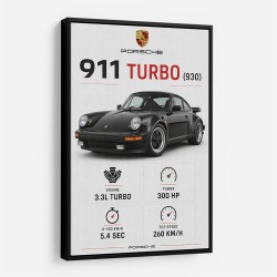 Porsche 911 Turbo Classic Car Wall Art