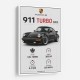 Porsche 911 Turbo Classic Car Wall Art