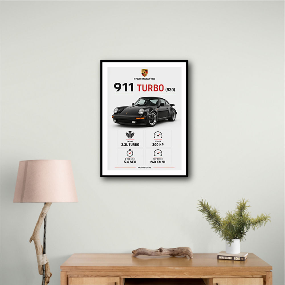 Porsche 911 Turbo Classic Car Wall Art