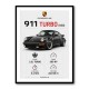 Porsche 911 Turbo Classic Car Wall Art