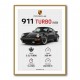 Porsche 911 Turbo Classic Car Wall Art