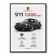 Porsche 911 Turbo Classic Car Wall Art