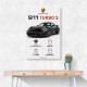 Porsche 911 Turbo S Car Stats Art Print