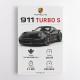 Porsche 911 Turbo S Car Stats Art Print
