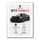 Porsche 911 Turbo S Car Stats Art Print