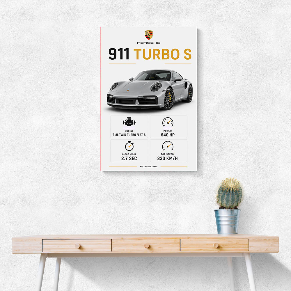 Porsche 911 Turbo S Car Wall Art