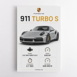 Porsche 911 Turbo S Car Wall Art