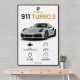 Porsche 911 Turbo S Car Wall Art