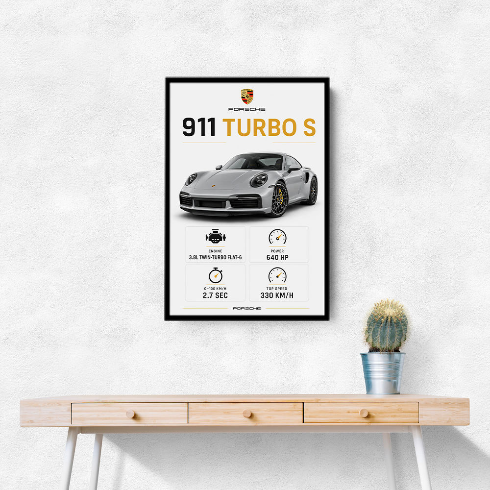 Porsche 911 Turbo S Car Wall Art