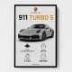 Porsche 911 Turbo S Car Wall Art