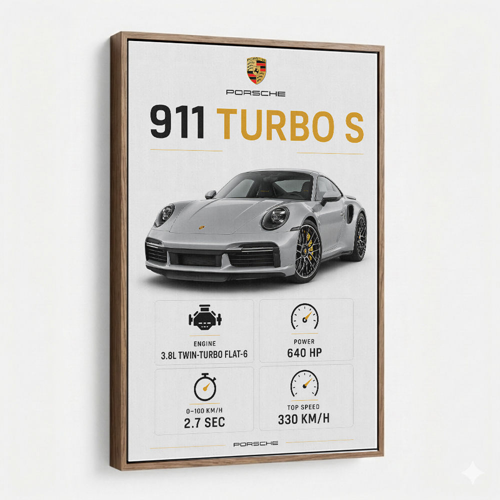 Porsche 911 Turbo S Car Wall Art