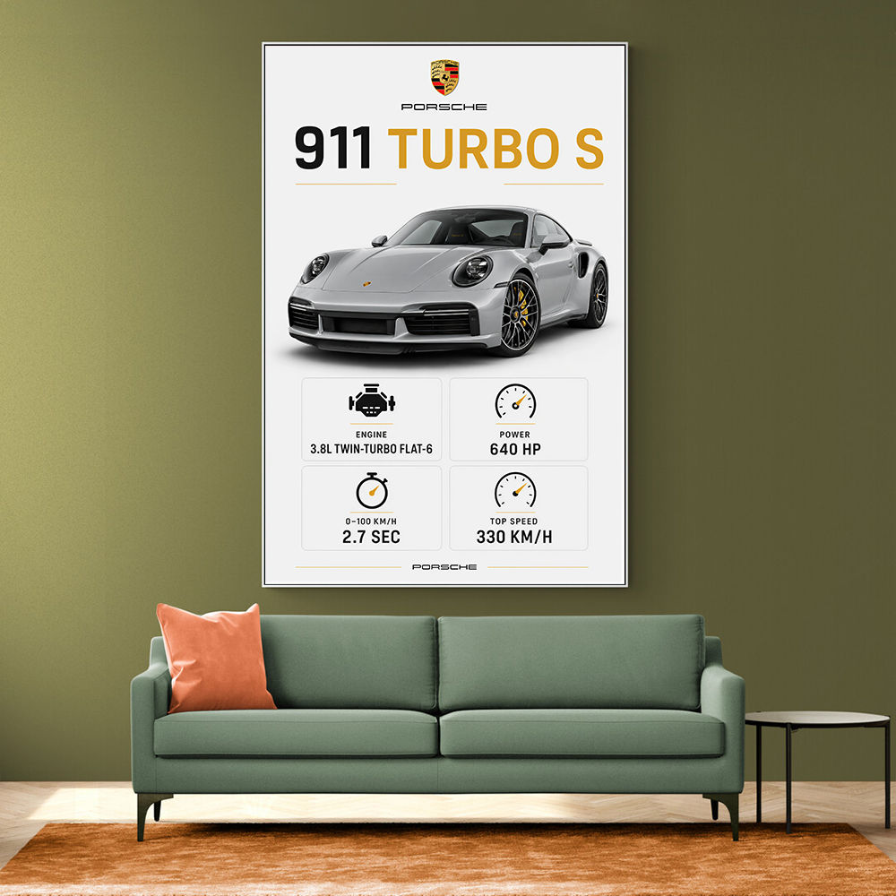 Porsche 911 Turbo S Car Wall Art