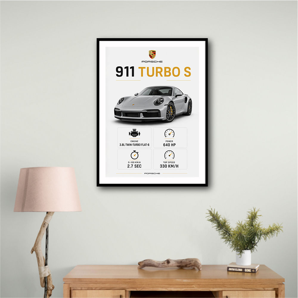 Porsche 911 Turbo S Car Wall Art