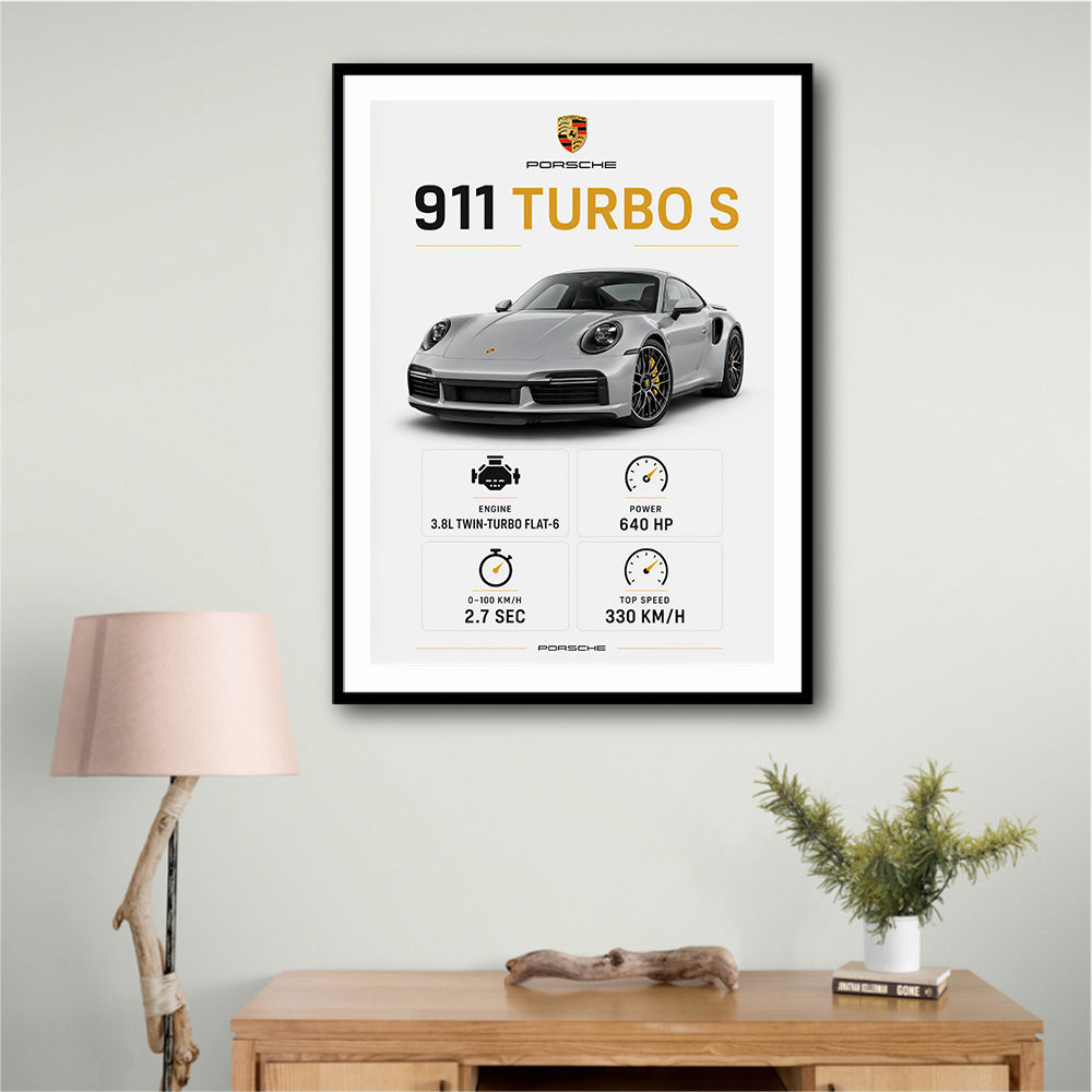 Porsche 911 Turbo S Car Wall Art