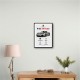 Porsche 918 Spyder Car Stats Art Print