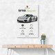 Porsche 918 Spyder Car Stats Wall Art