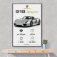 Porsche 918 Spyder Car Stats Wall Art