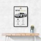 Porsche 918 Spyder Car Stats Wall Art