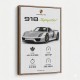 Porsche 918 Spyder Car Stats Wall Art