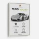 Porsche 918 Spyder Car Stats Wall Art