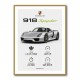 Porsche 918 Spyder Car Stats Wall Art