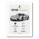 Porsche 918 Spyder Car Stats Wall Art