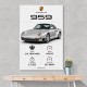 Porsche 959 Sports Car Wall Art