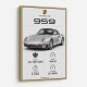 Porsche 959 Sports Car Wall Art