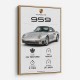 Porsche 959 Sports Car Wall Art