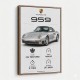 Porsche 959 Sports Car Wall Art