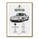 Porsche 959 Sports Car Wall Art
