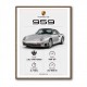 Porsche 959 Sports Car Wall Art