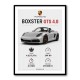 Porsche Boxster GTS 4 Silver Car Wall Art