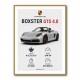 Porsche Boxster GTS 4 Silver Car Wall Art