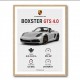 Porsche Boxster GTS 4 Silver Car Wall Art
