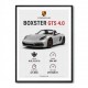 Porsche Boxster GTS 4 Silver Car Wall Art