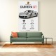 Porsche Carrera GT Silver Specs Art Print