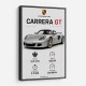 Porsche Carrera GT Silver Specs Art Print