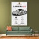 Porsche Carrera GT Silver Specs Art Print