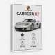 Porsche Carrera GT Silver Specs Art Print