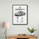 Porsche Carrera GT Silver Specs Art Print