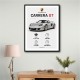 Porsche Carrera GT Silver Specs Art Print
