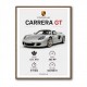Porsche Carrera GT Silver Specs Art Print