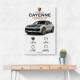 Porsche Cayenne Turbo GT Specs Wall Art