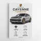 Porsche Cayenne Turbo GT Specs Wall Art