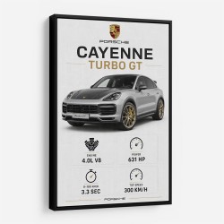 Porsche Cayenne Turbo GT Specs Wall Art