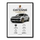 Porsche Cayenne Turbo GT Specs Wall Art